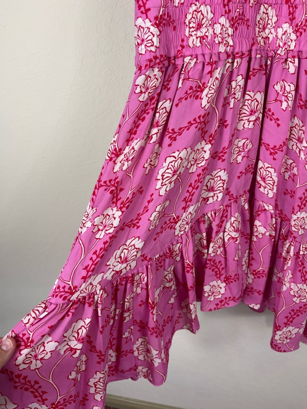 ALC Cody Silk Floral Halter Dress Pink Size 4 - Picture 5 of 8